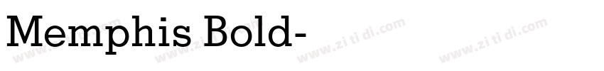 Memphis Bold字体转换